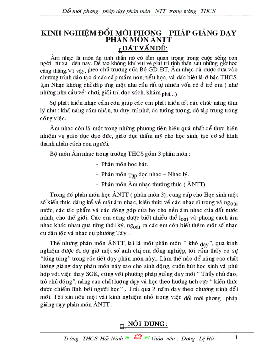 image for page SKKN Dạy Âm nhac THCS