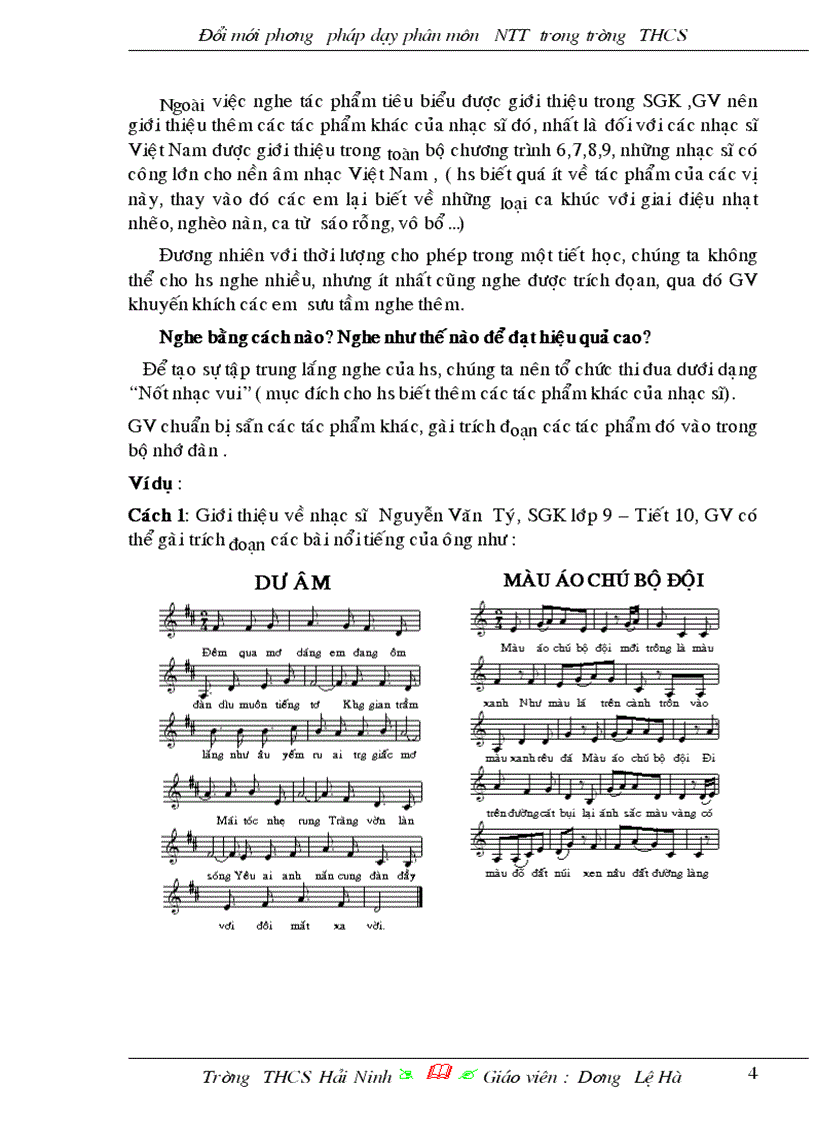 image for page SKKN Dạy Âm nhac THCS