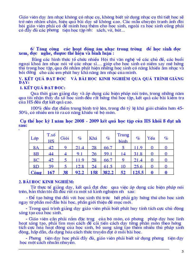 SKKN hay về âm nhạc