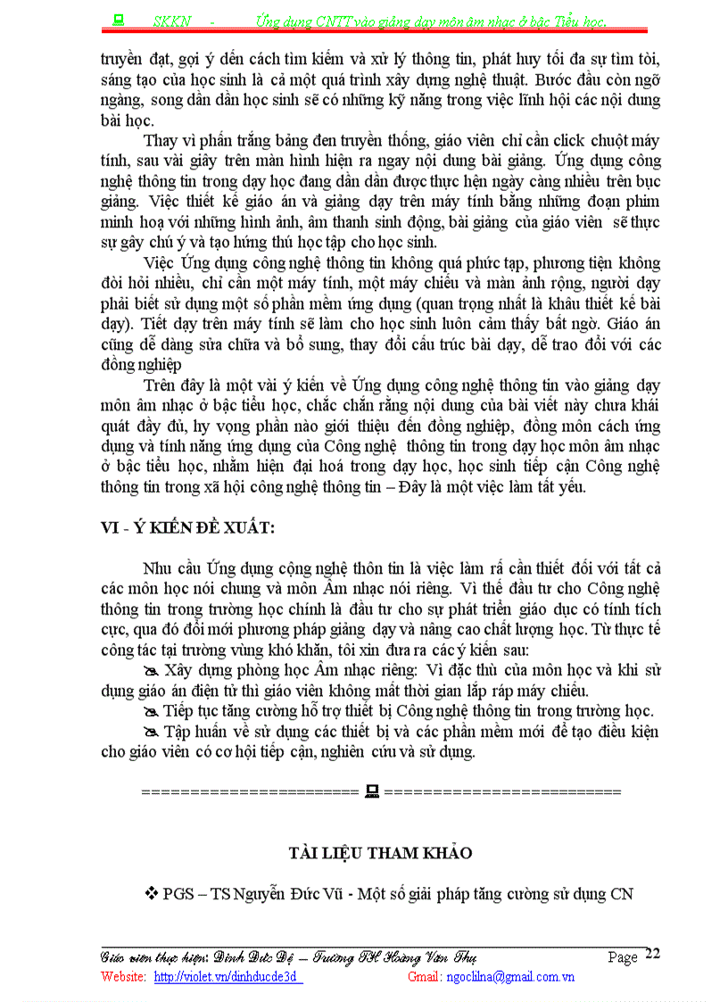 image for page SKKN Ung dung CNTT Âm Nhac