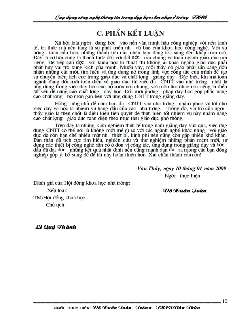 image for page SKKN Ứng dụng CNTT trong dạy học môn nhạc