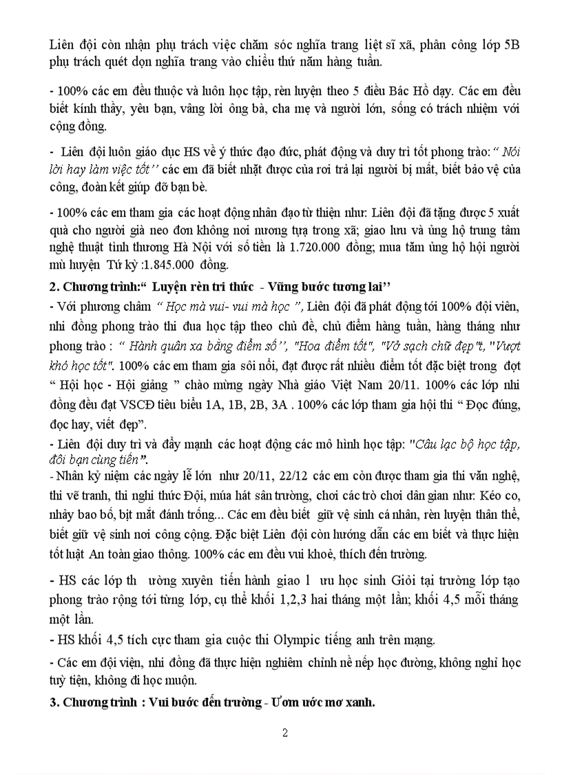 image for page Sơ kết đội học kì 1