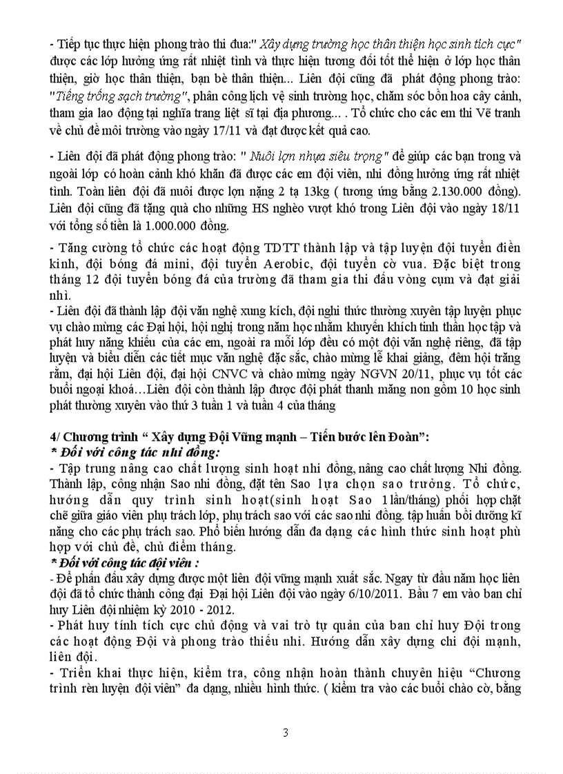 image for page Sơ kết đội học kì 1