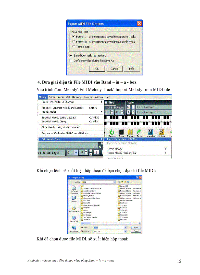 image for page Soạn nhạc với Band in a box