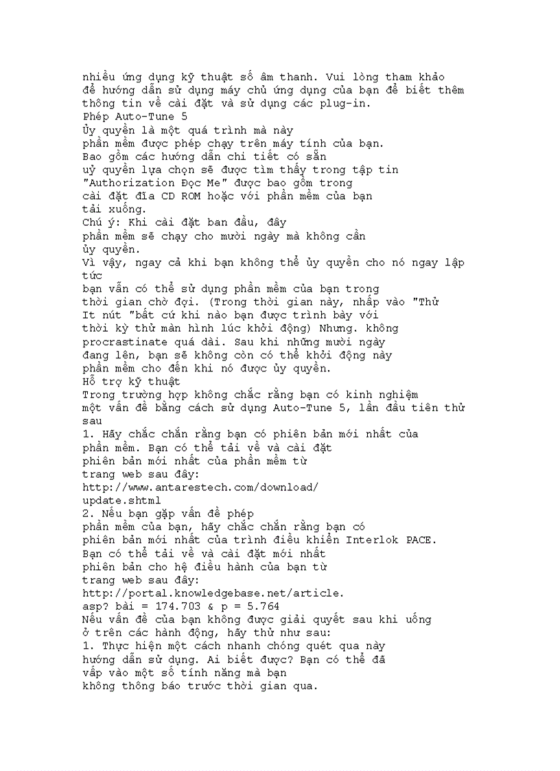 image for page Sử dụng Autotune5 Trong Cubase