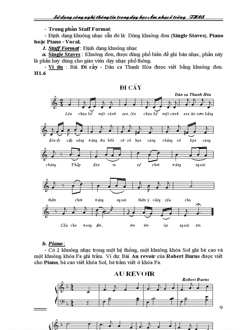 image for page Su dung CNTT trong day hoc mon Am Nhac o truong THCS