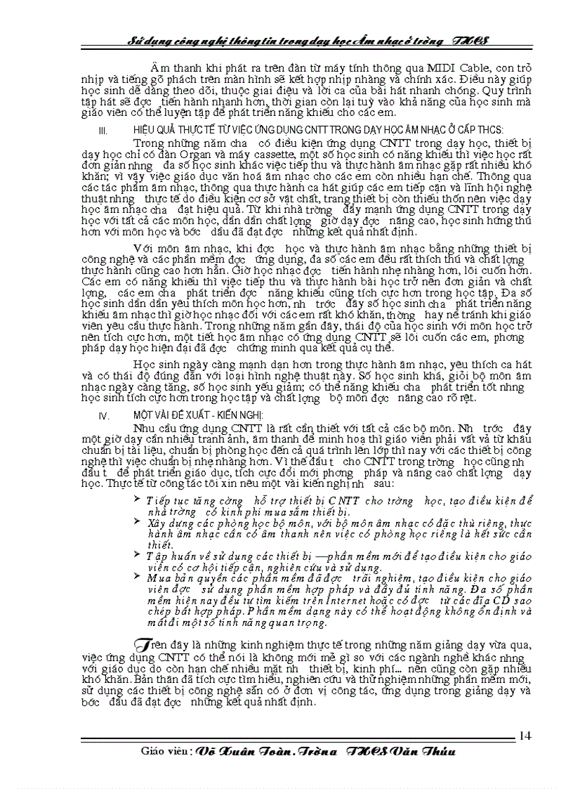 image for page Su dung CNTT trong day hoc mon Am Nhac o truong THCS