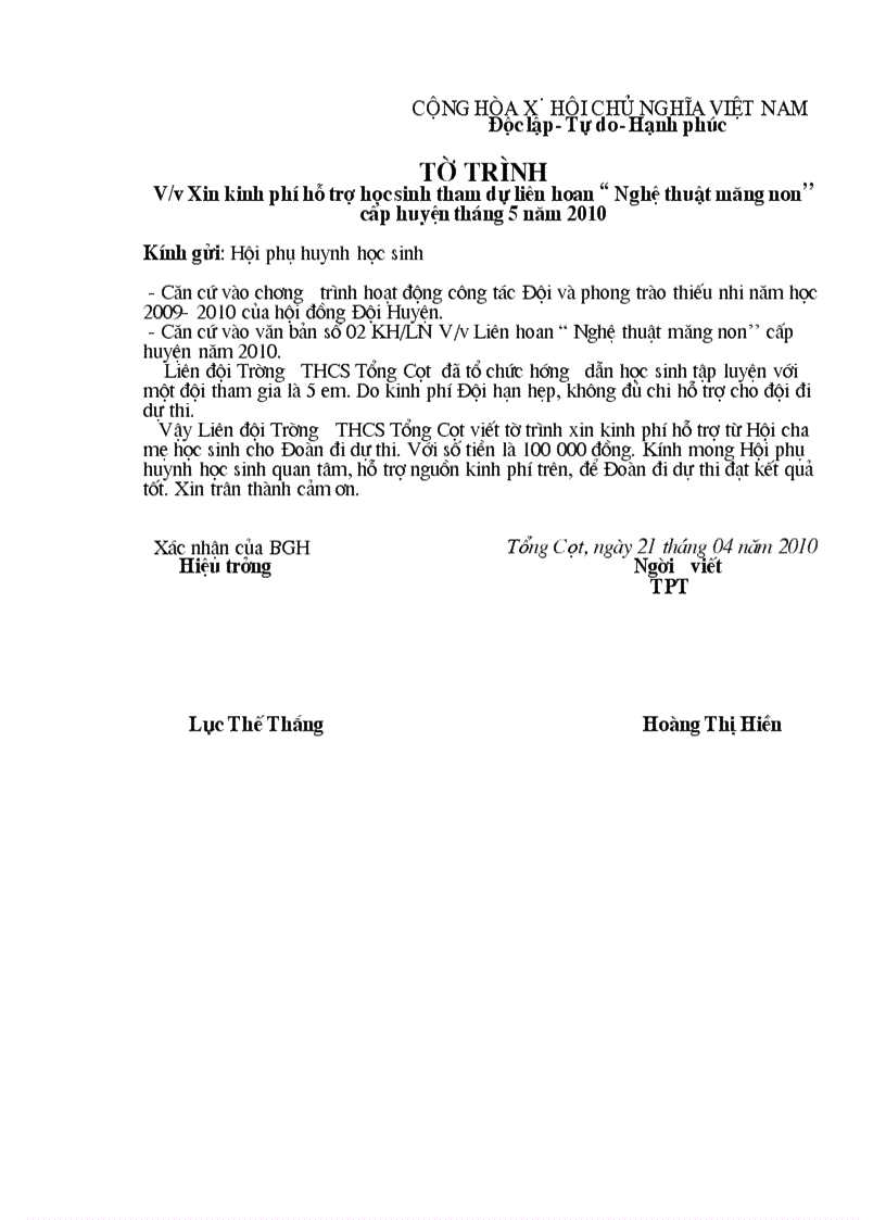 image for page To trinh doi TNTP HCM