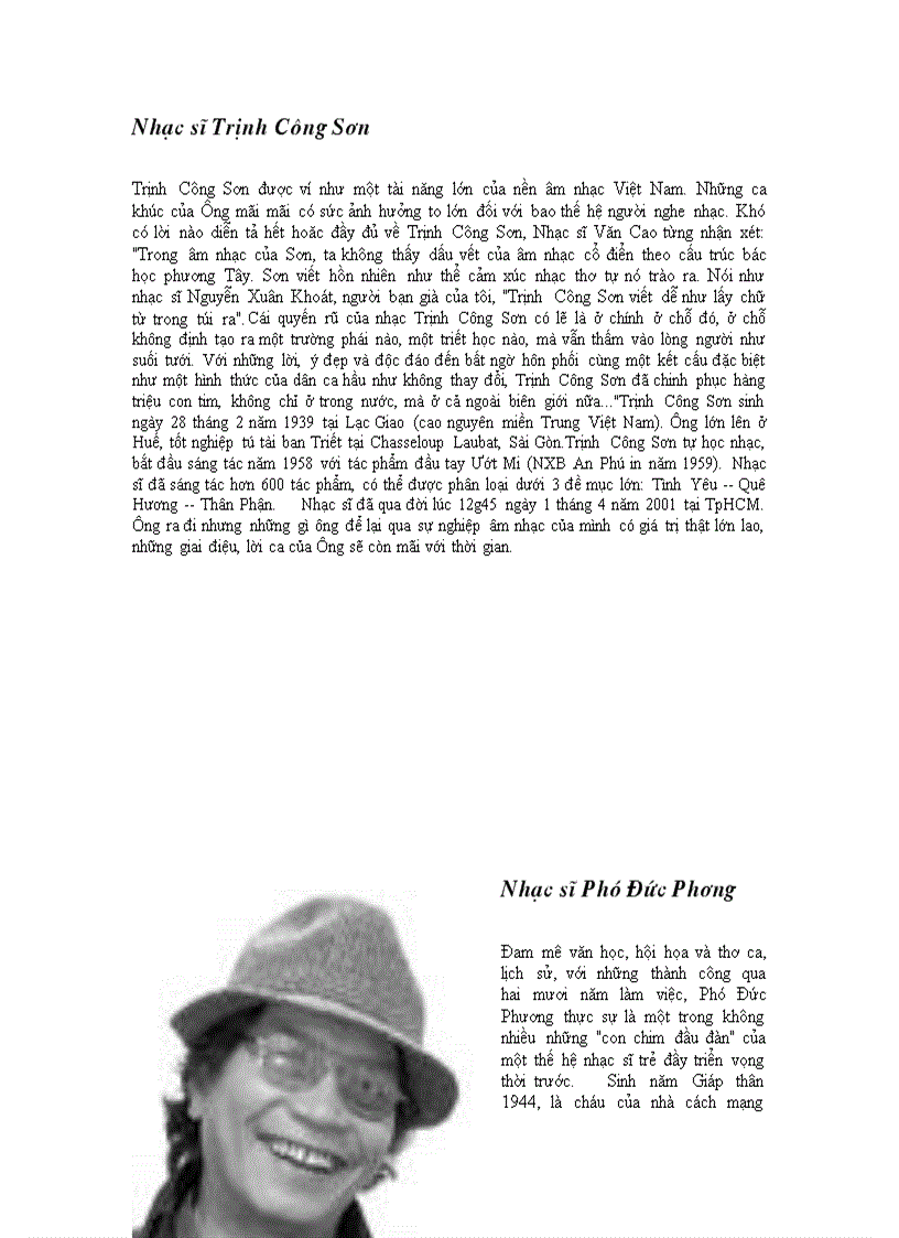 image for page Tư Liệu về các Nhạc sĩ Ga Phong Độ