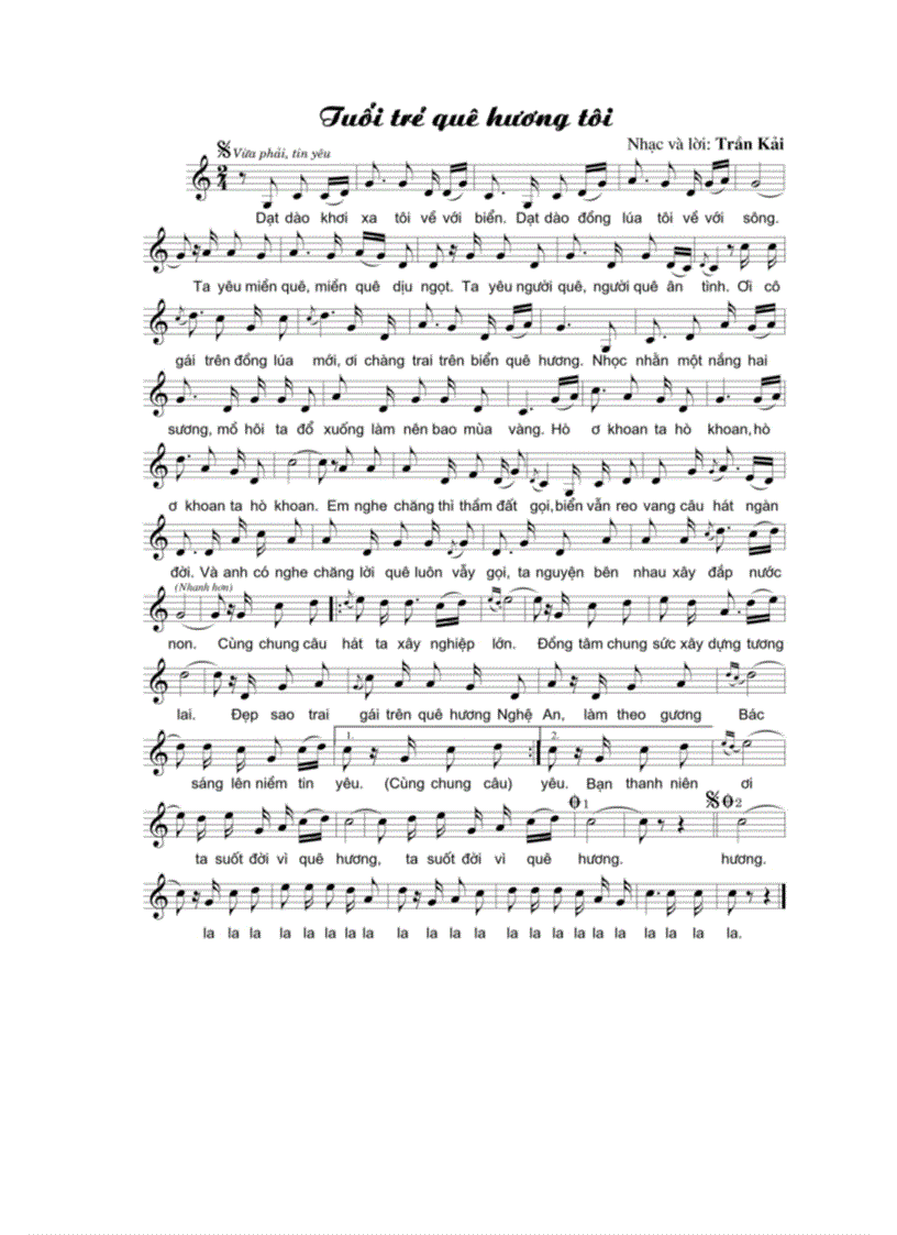 image for page Tuyển tập bài hát của nhạc sỹ Trần Kải