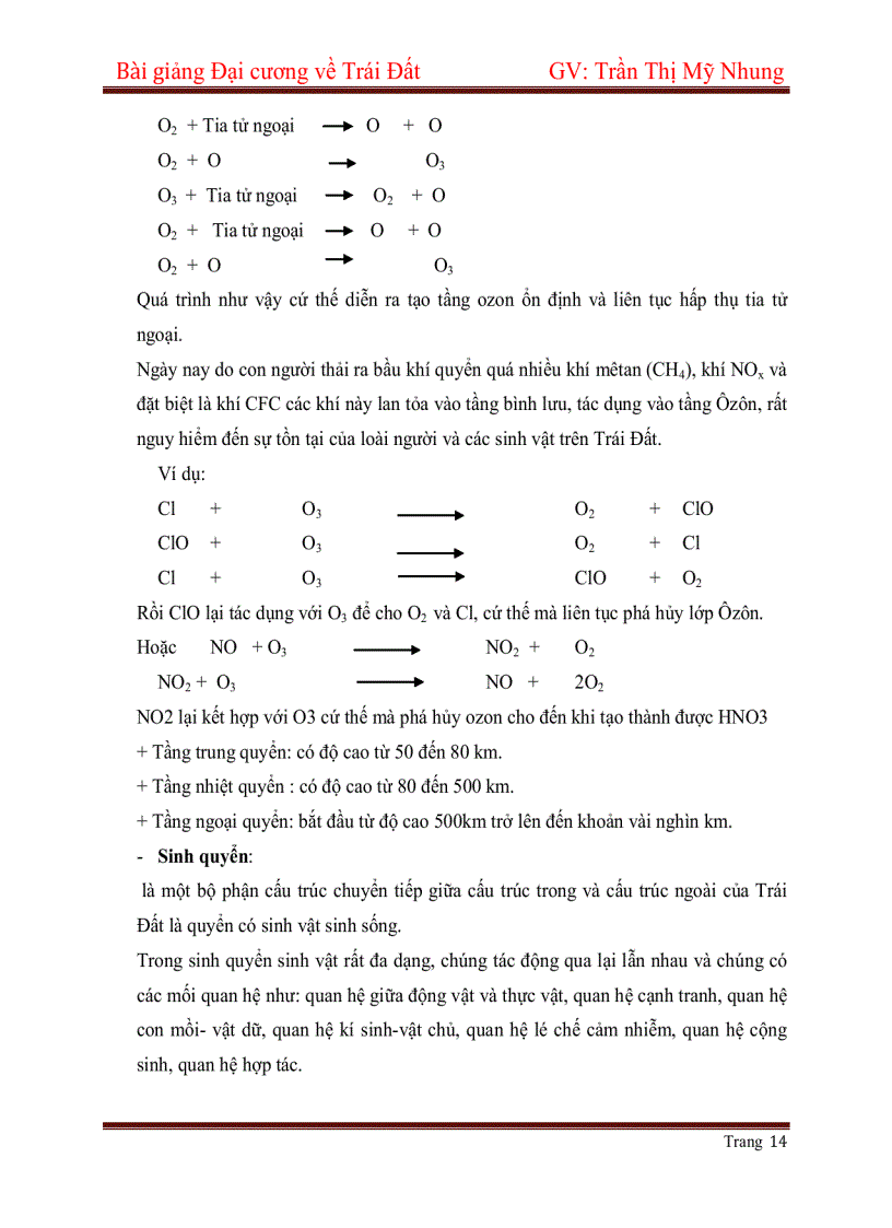 image for page Bài giảng Đại cương về Trái Đất