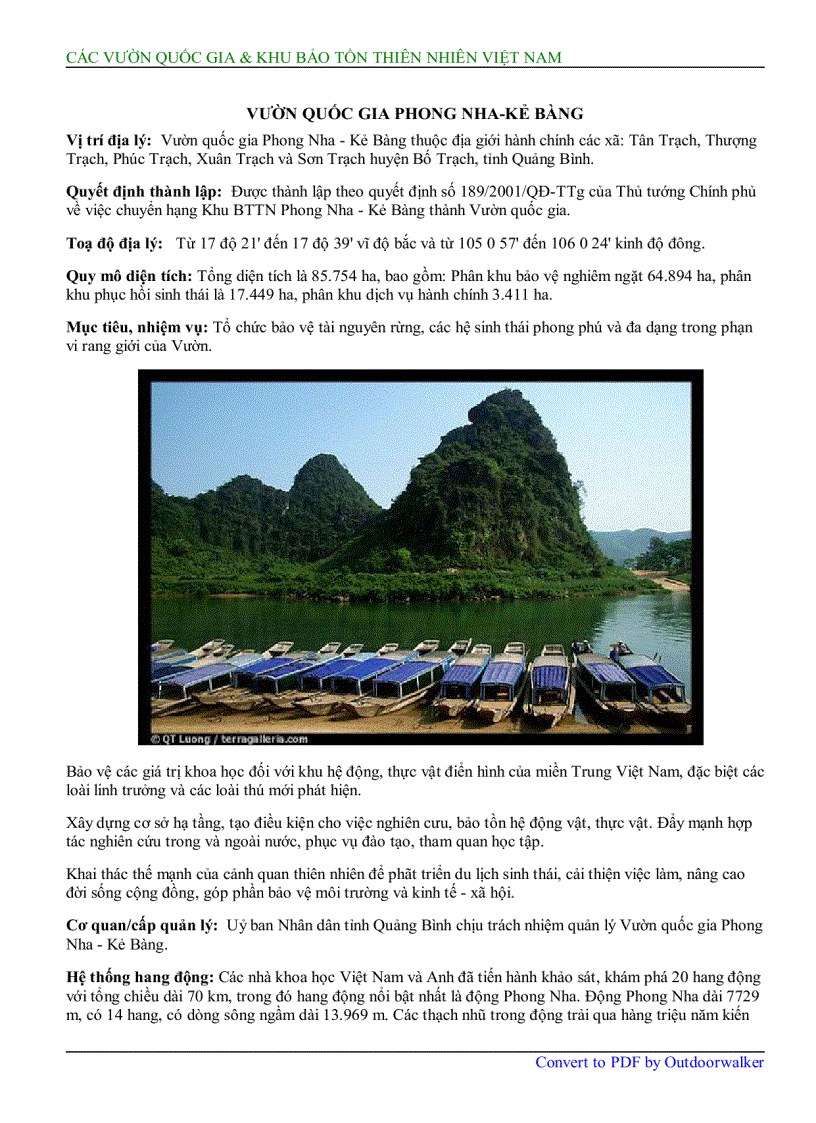 image for page Các vườn quốc gia khu bảo tồn thiên nhiên việt nam