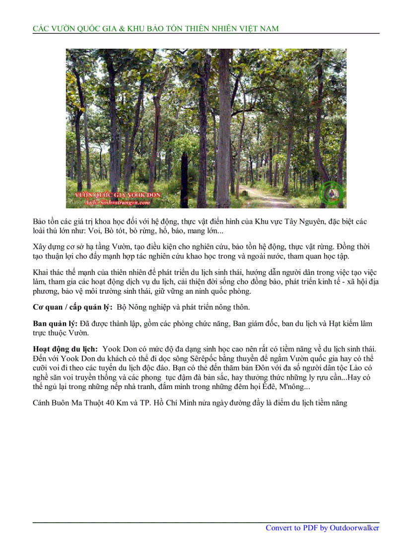 image for page Các vườn quốc gia khu bảo tồn thiên nhiên việt nam
