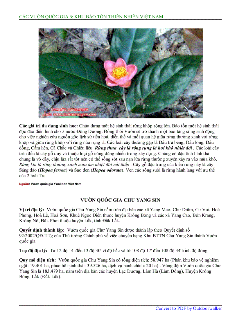 image for page Các vườn quốc gia khu bảo tồn thiên nhiên việt nam