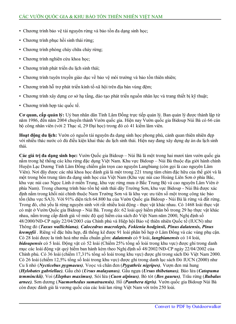 image for page Các vườn quốc gia khu bảo tồn thiên nhiên việt nam