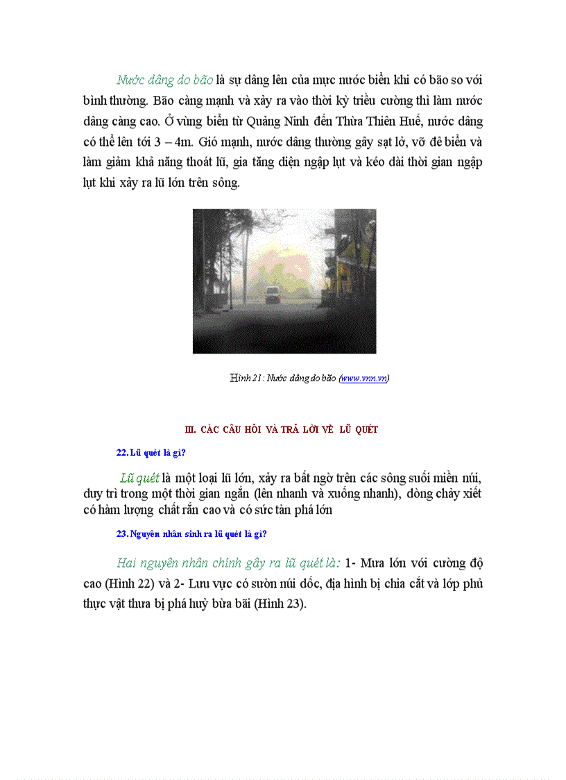 image for page Câu hỏi và câu trả lời về lũ