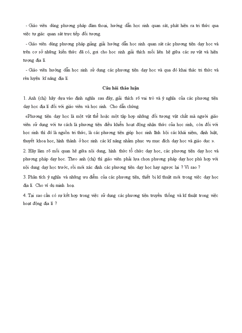 image for page Chương 6 Các thiết bị và phương tiện dạy học Địa lí ở trường phổ thông