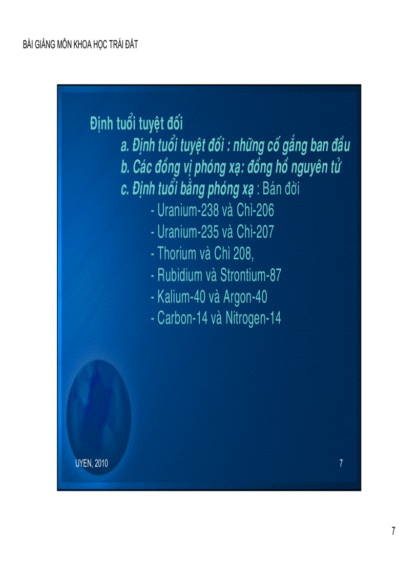 image for page Chương 7 Lịch sử Trái đất