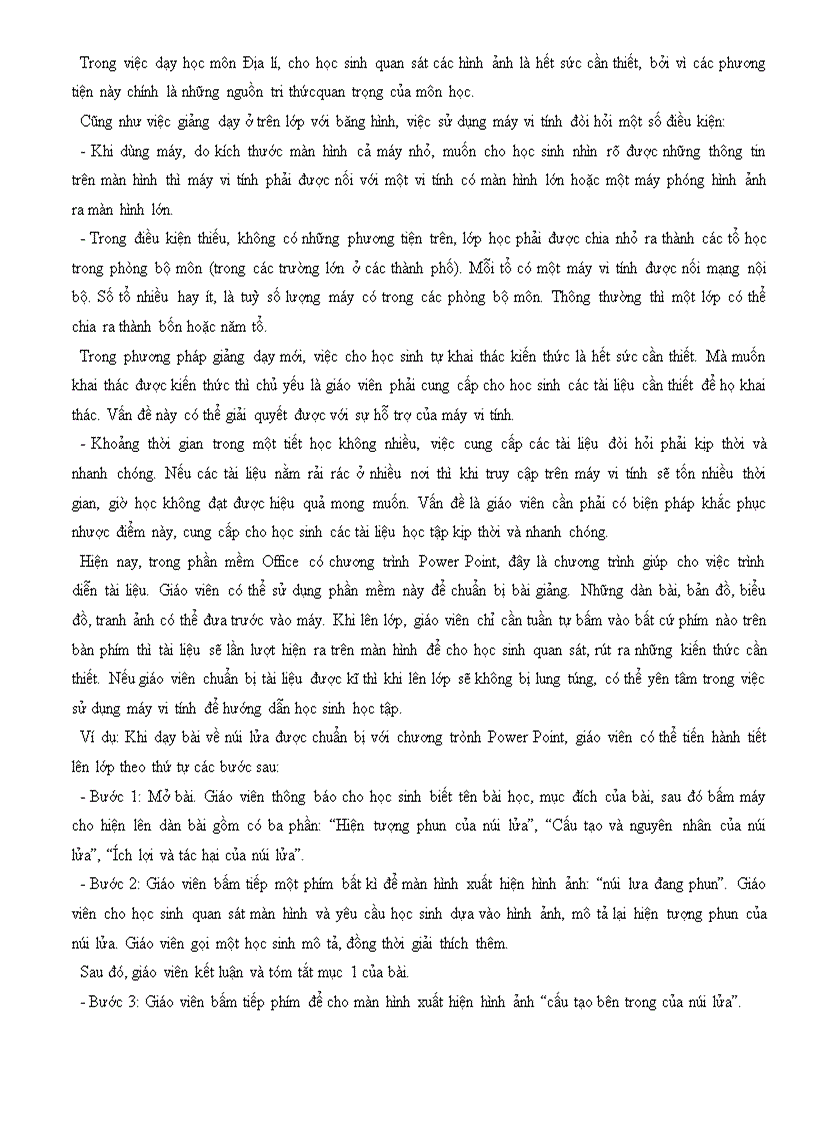 image for page Chương 7 Qúa trình dạy học ở trường phổ thông và các phương pháp dạy học Địa lí