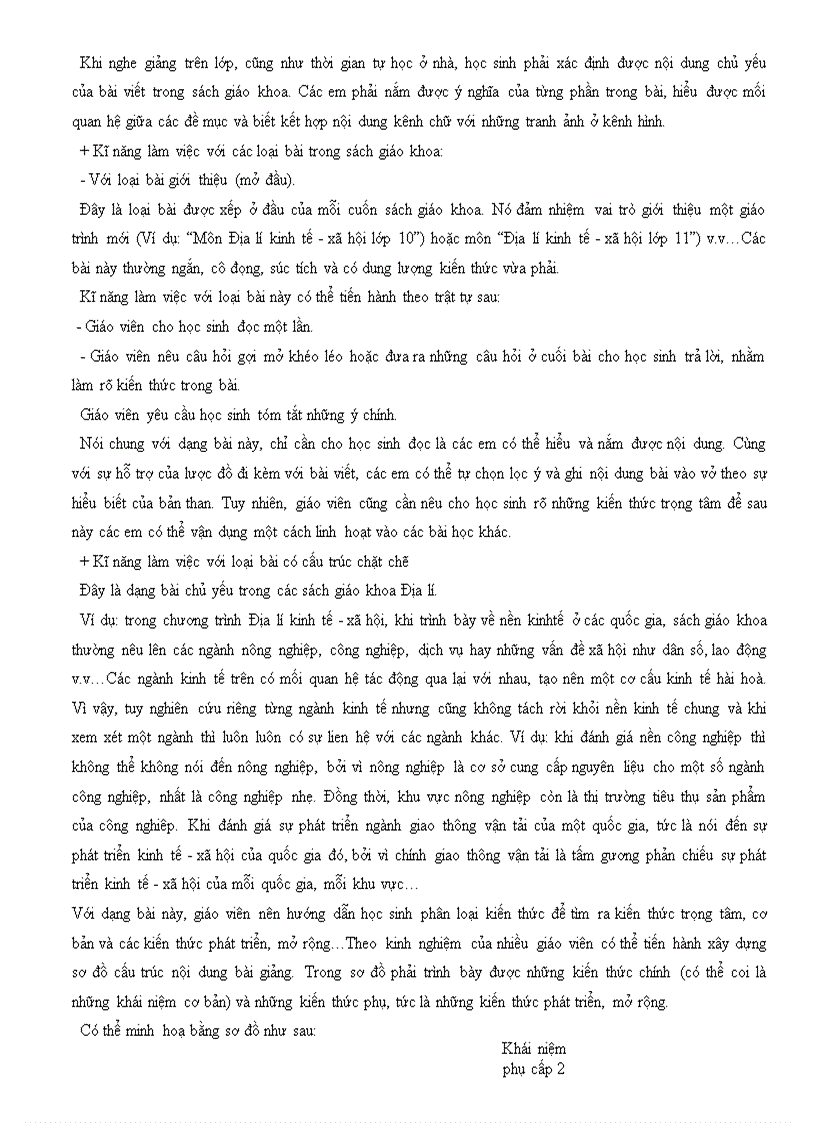 image for page Chương 7 Qúa trình dạy học ở trường phổ thông và các phương pháp dạy học Địa lí