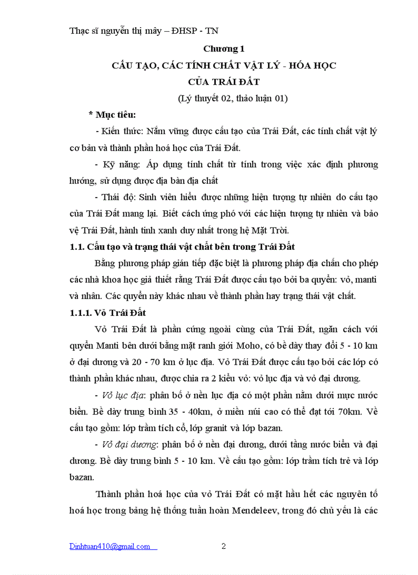 image for page Dia chat hoc DHSPTN