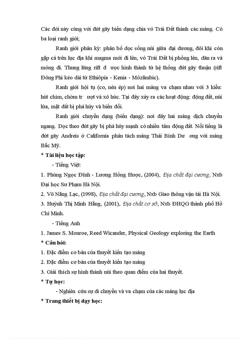 image for page Địa chất học