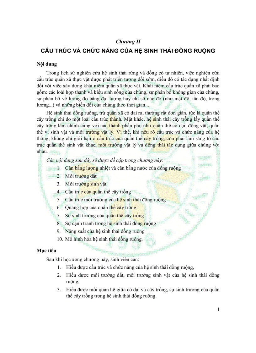 image for page Giáo trình sinh thái học đồng ruộng