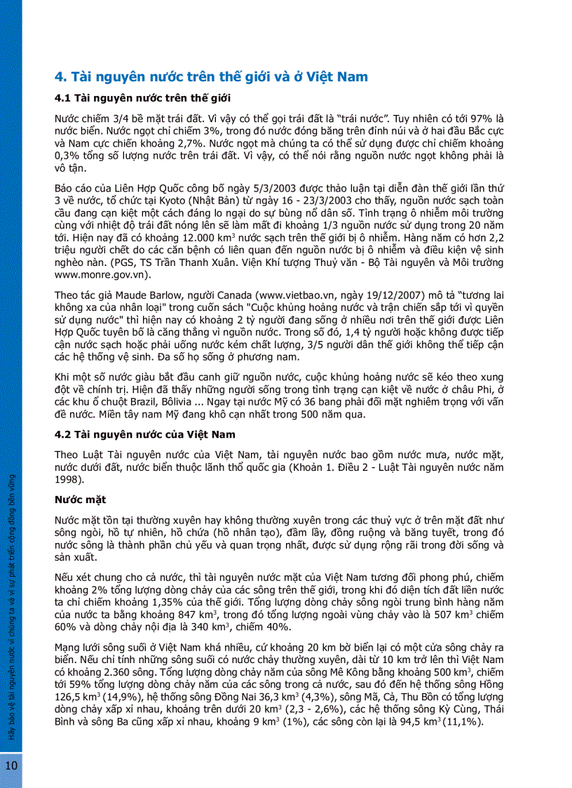 image for page Hãy bảo vệ tài nguyên nước vì chúng ta và vì sự phát triển cộng đồng bền vững