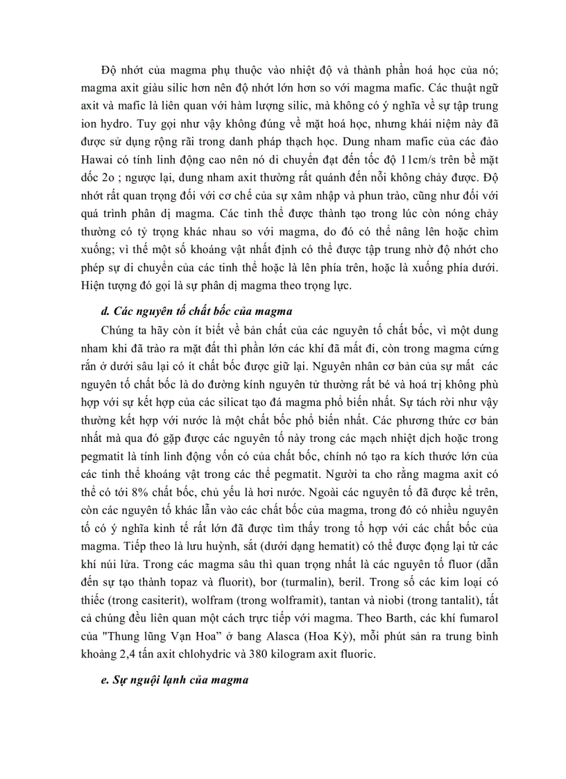 image for page Hoạt động Magma