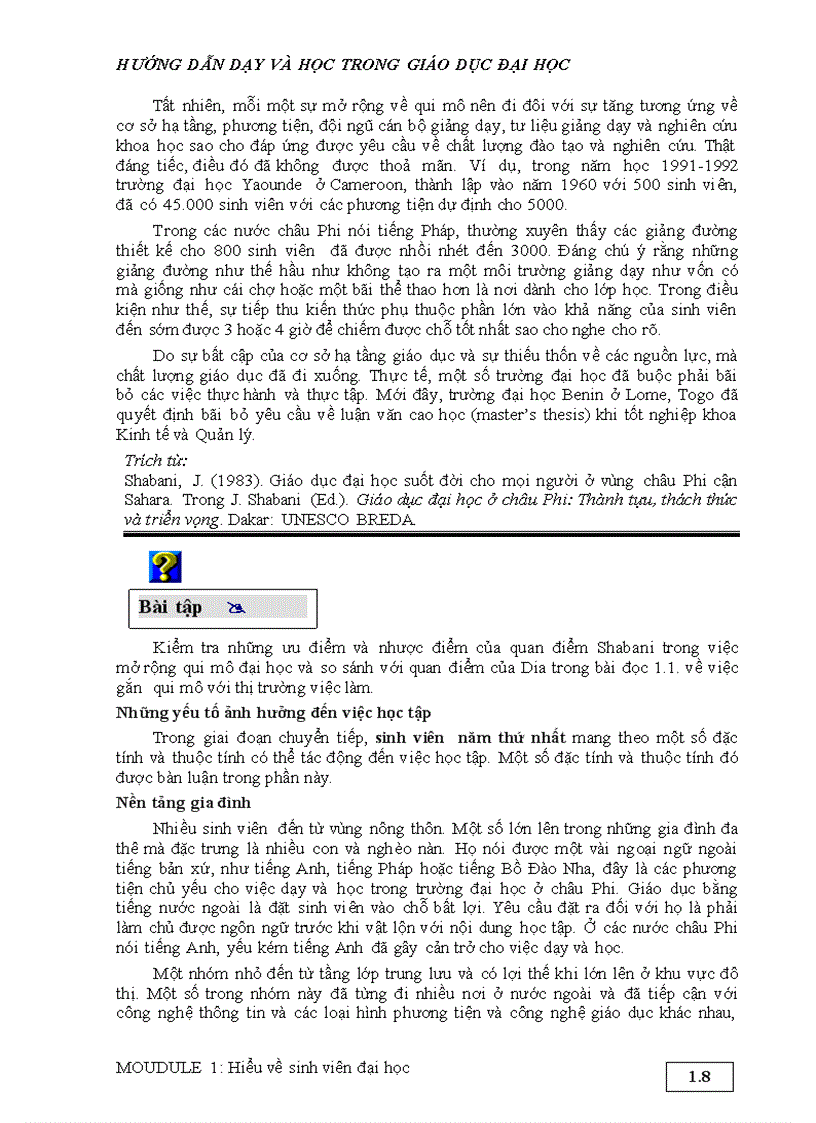 image for page Hướng dẫn Dạy và Học trong Giáo dục đại học