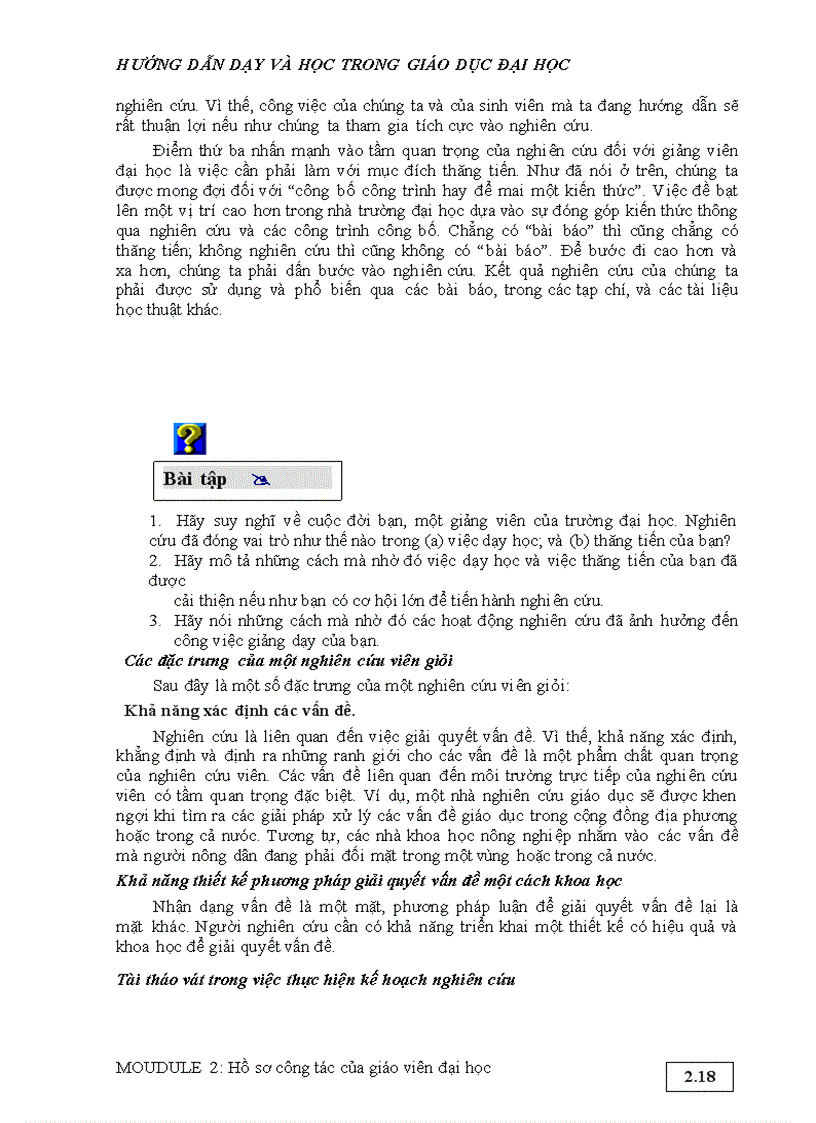 image for page Hướng dẫn Dạy và Học trong Giáo dục đại học