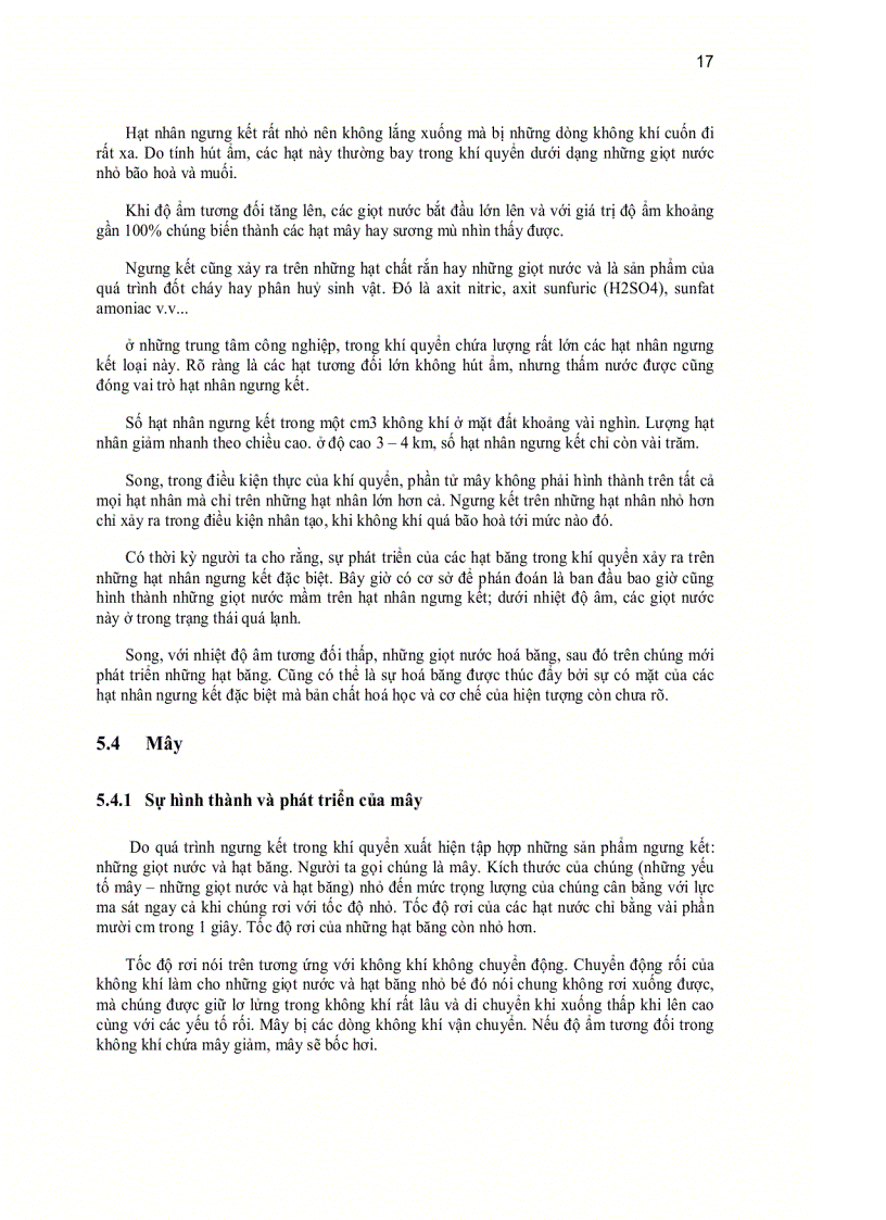 image for page Khí hậu và khí tượng đại cương chương 5