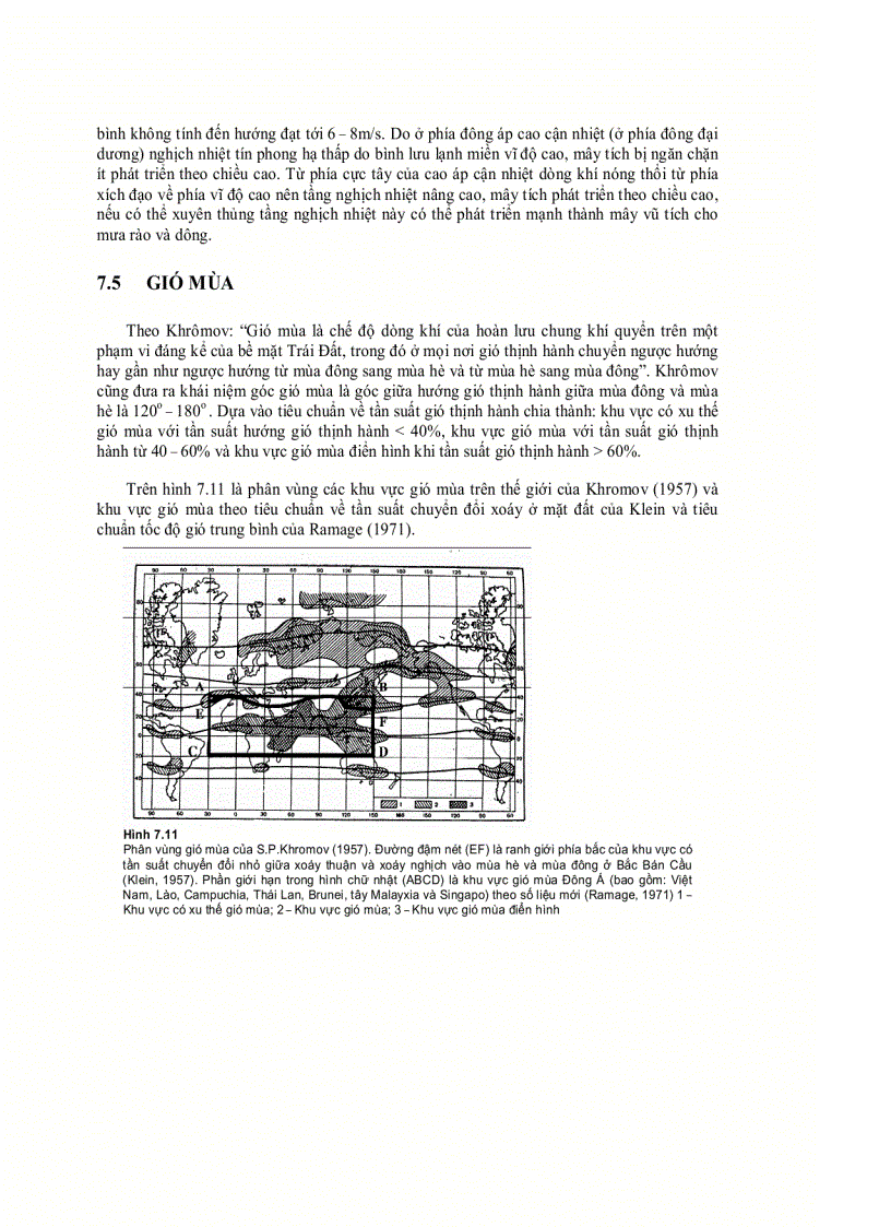 image for page Khí hậu và khí tượng đại cương chương 7