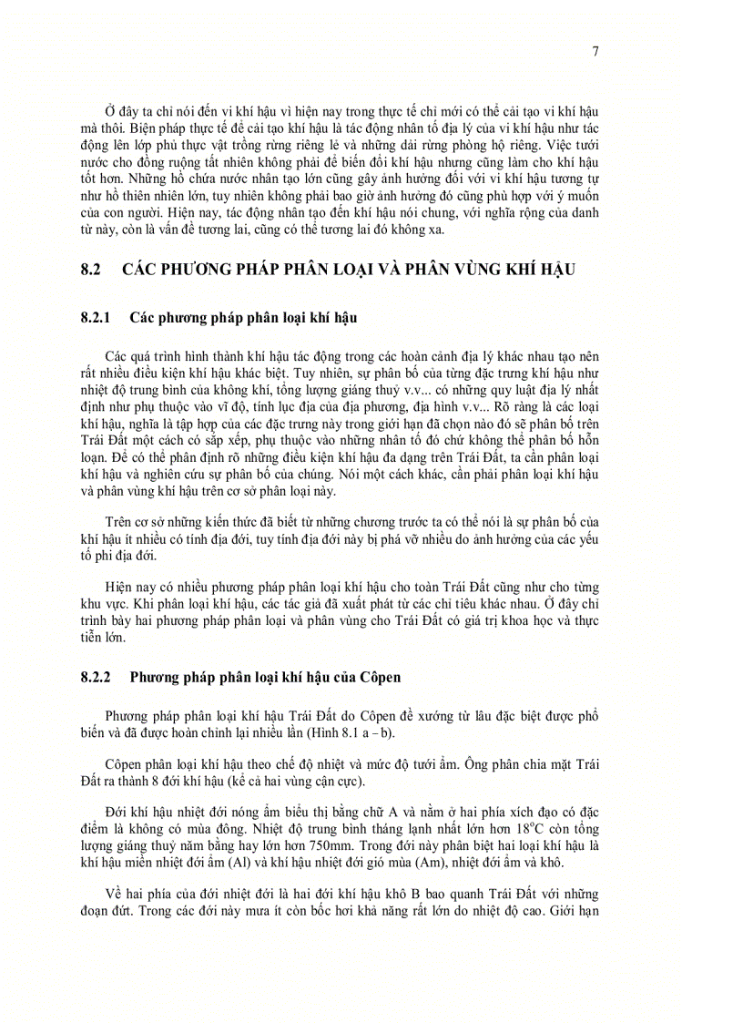 image for page Khí hậu và khí tượng đại cương chương 8