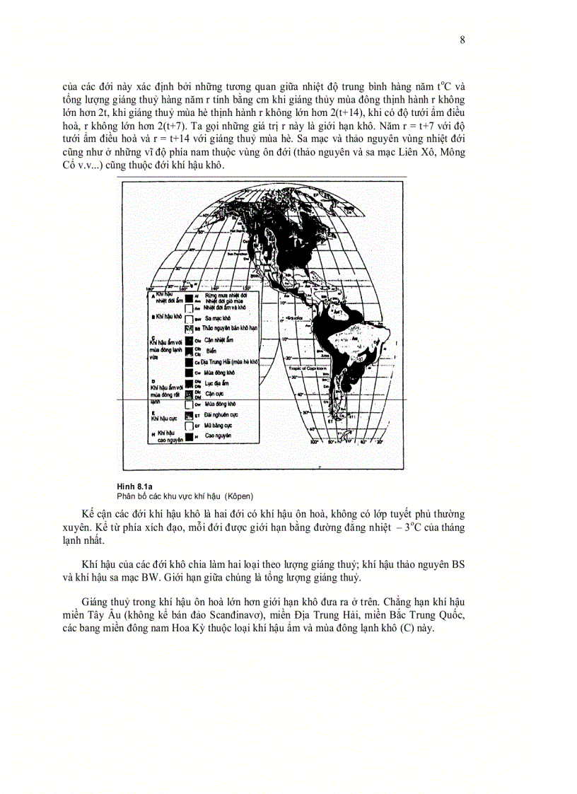image for page Khí hậu và khí tượng đại cương chương 8