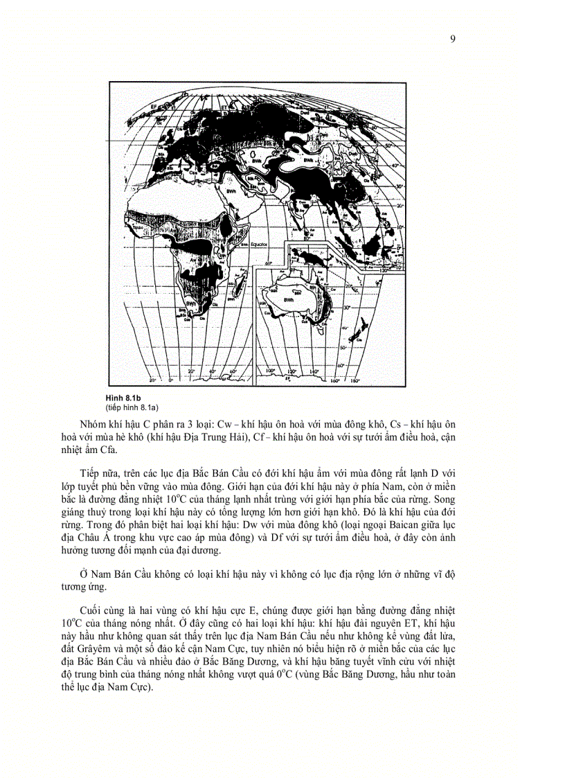 image for page Khí hậu và khí tượng đại cương chương 8
