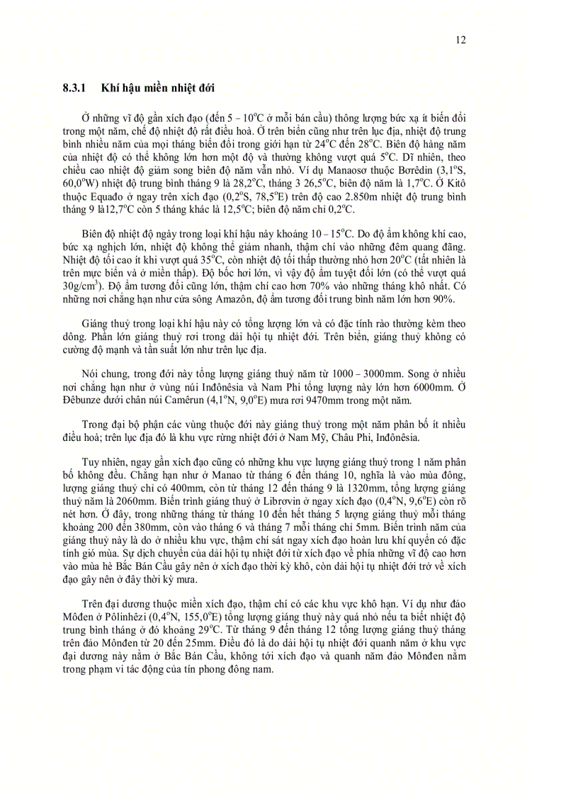 image for page Khí hậu và khí tượng đại cương chương 8