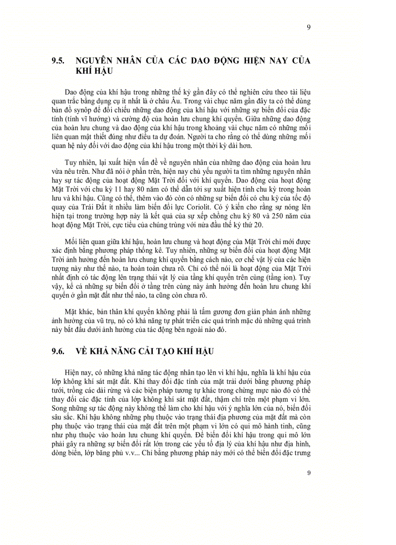 image for page Khí hậu và khí tượng đại cương chương 9