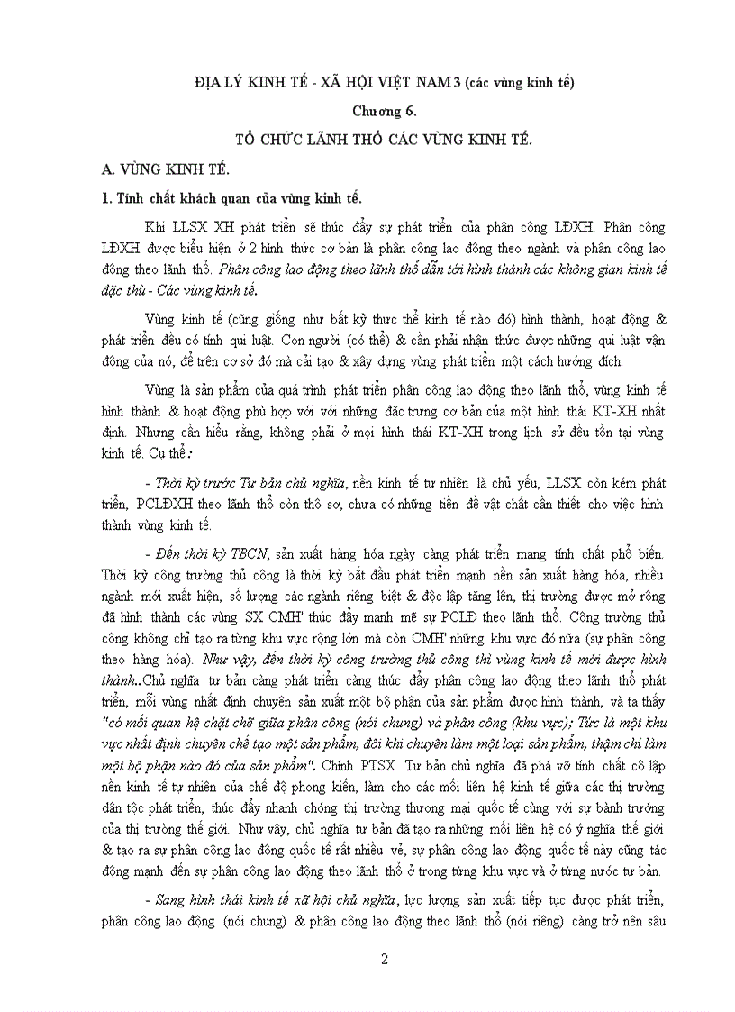 image for page KINH TẾ VIỆT NAM Các vùng