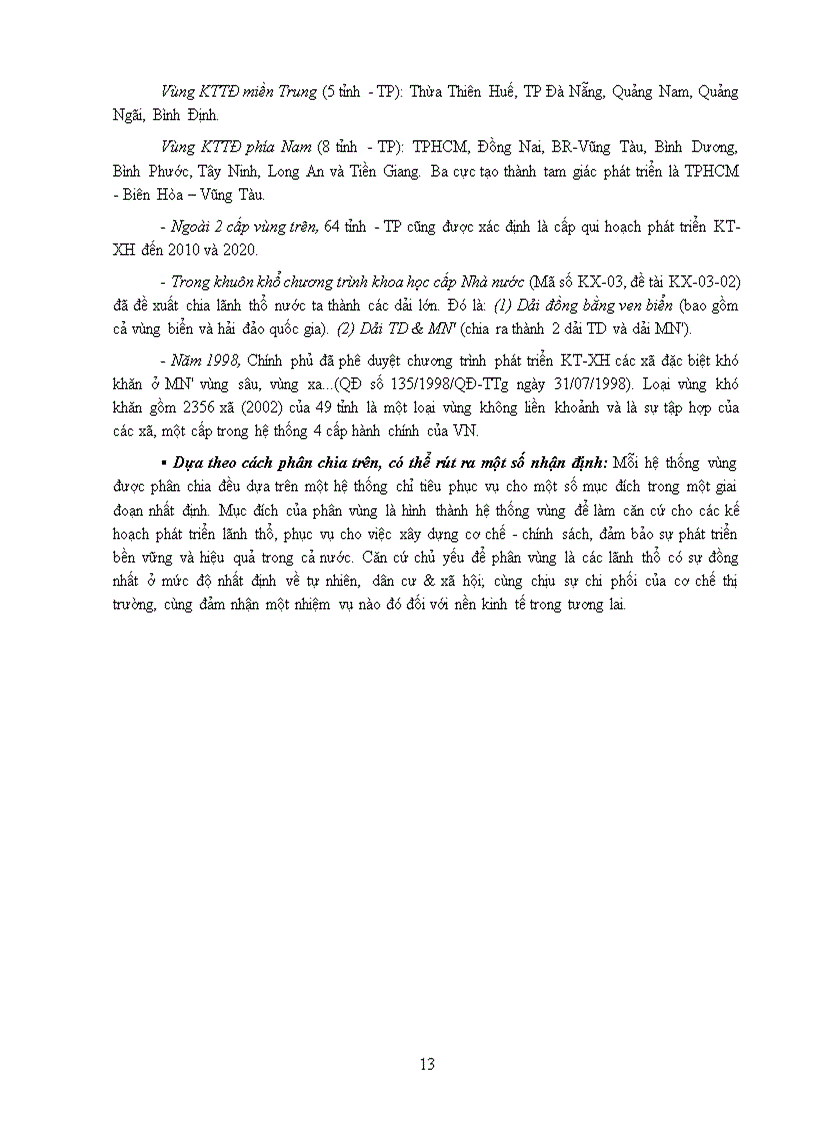 image for page KINH TẾ VIỆT NAM Các vùng