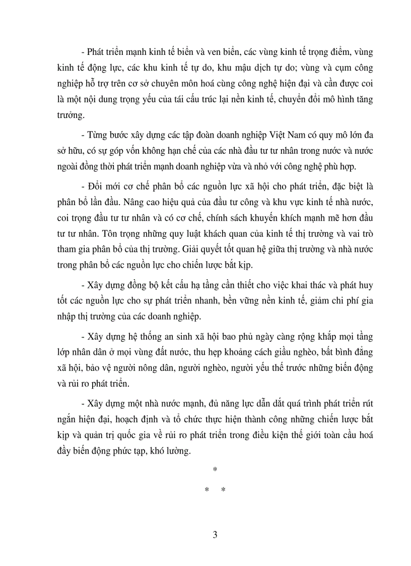 image for page Mục tiêu phát triển Việt nam trong thập niên tới