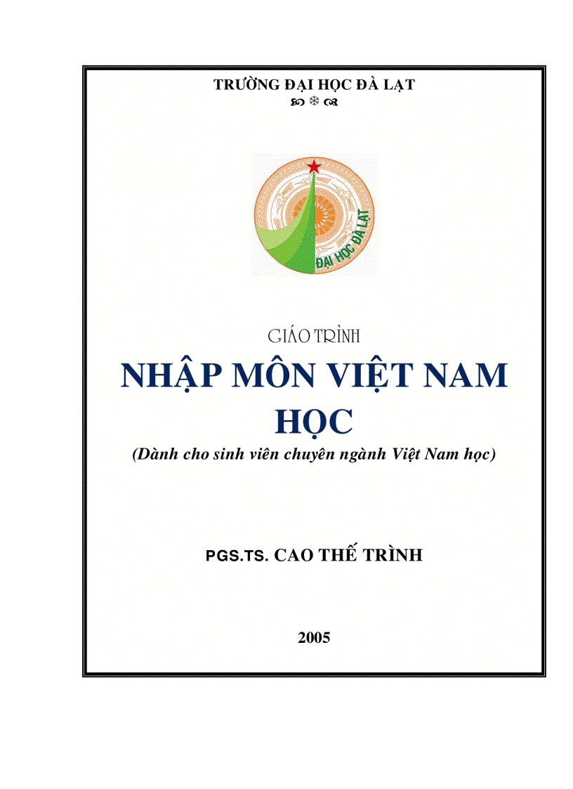 image for page Nhập môn Việt Nam học