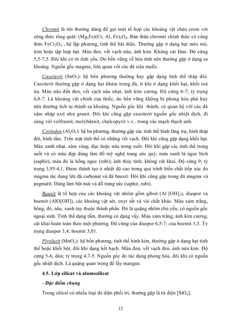 image for page Phân loại khoáng vật