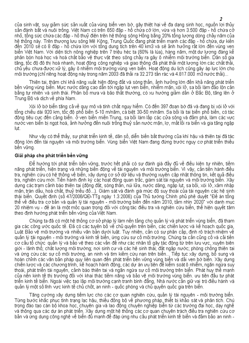 image for page Phát triển bền vững vùng biển Việt Nam