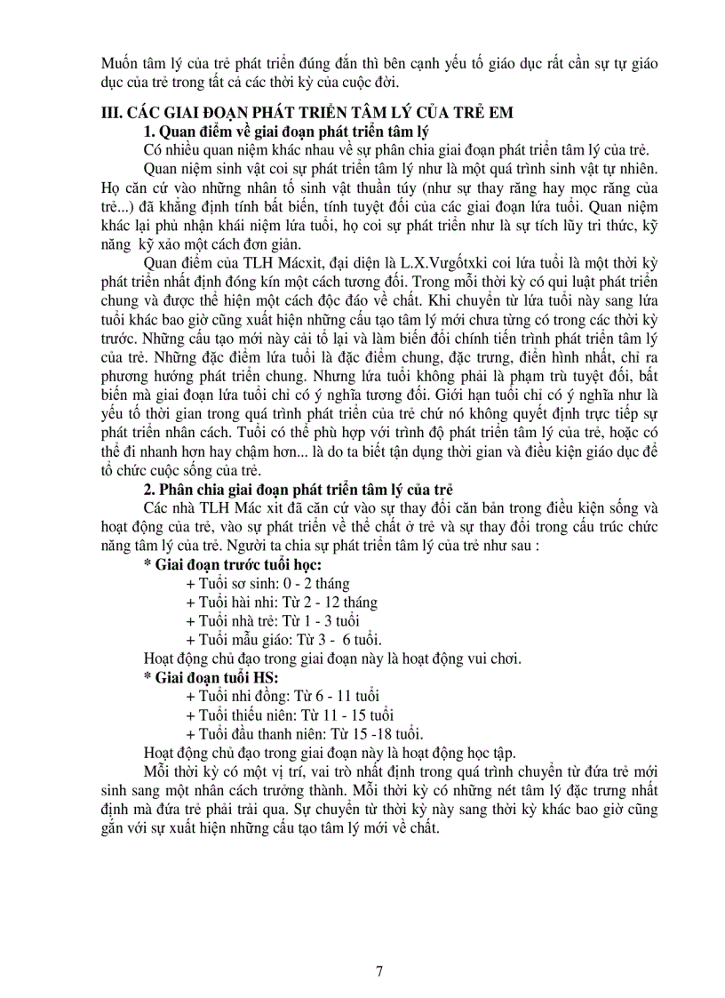 image for page Tâm lý học lứa tuổi và Tâm lý học sư phạm