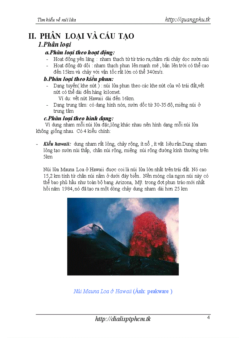 Tìm hiểu về núi lửa