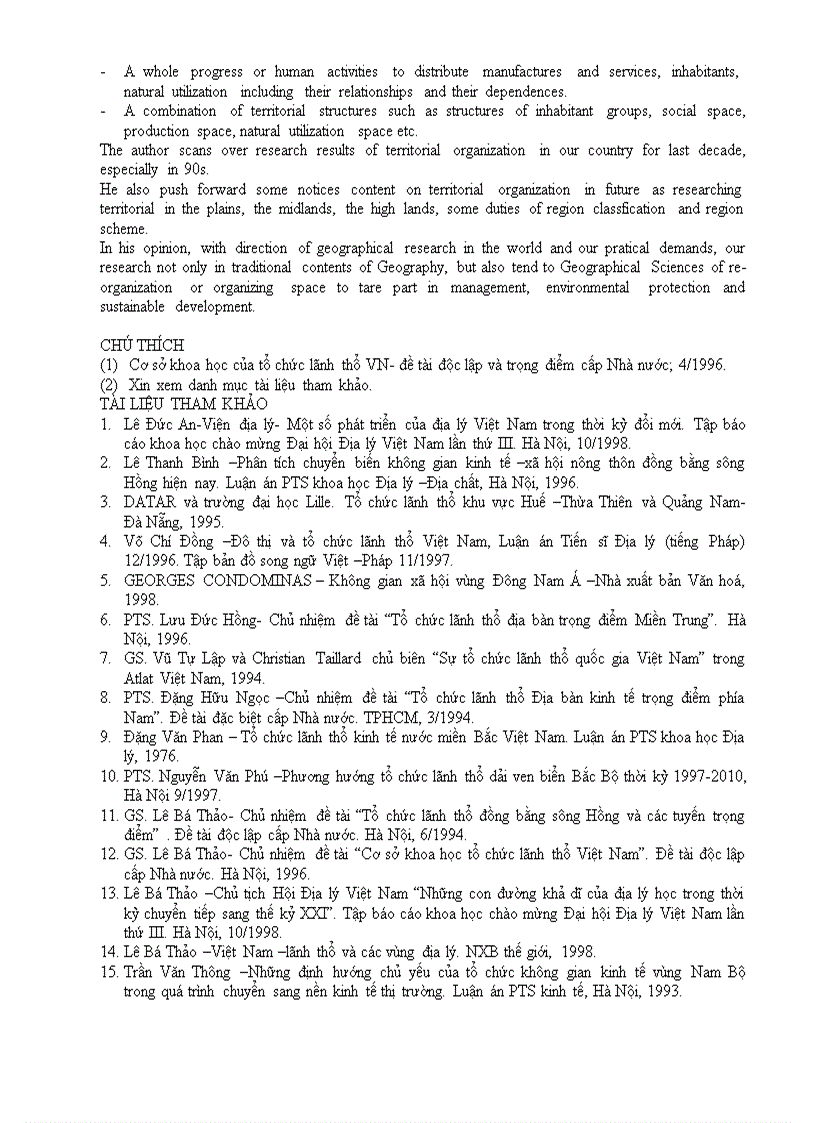 image for page Tổ chức lãnh thổ Một trong những đối tượng chủ yếu của Địa lý KT XH