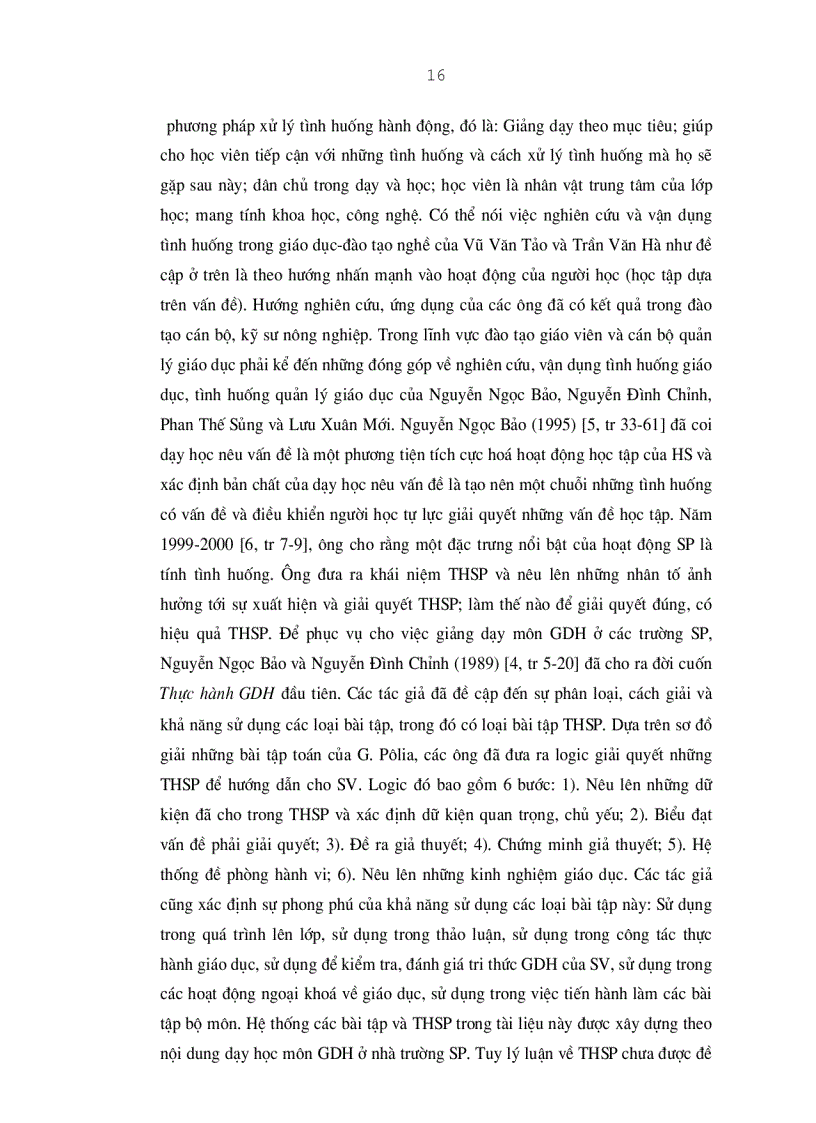 image for page Xây dựng và sử dụng tình huống sư phạm để dạy học phần Lí luận giáo dục