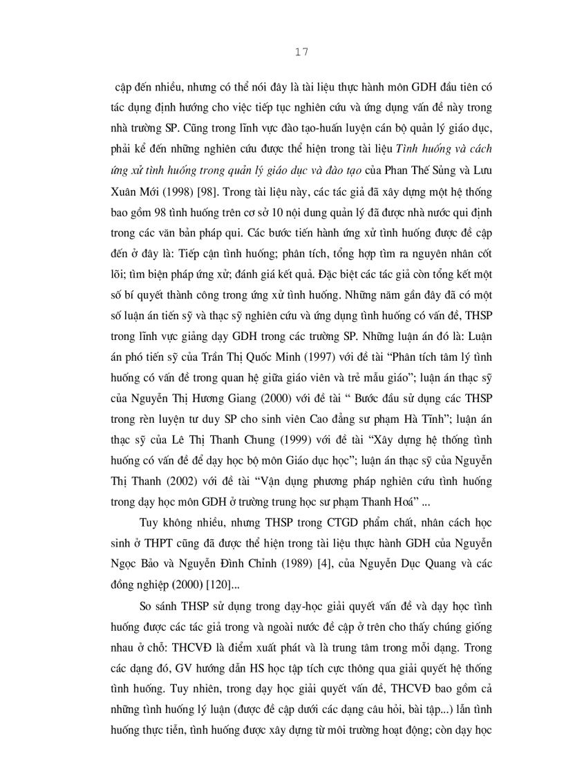 image for page Xây dựng và sử dụng tình huống sư phạm để dạy học phần Lí luận giáo dục