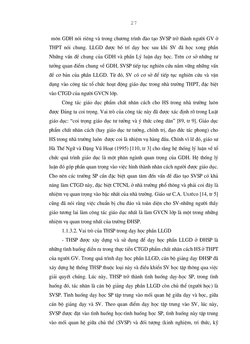 image for page Xây dựng và sử dụng tình huống sư phạm để dạy học phần Lí luận giáo dục